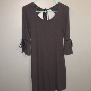 dark gray long sleeve BCX dress